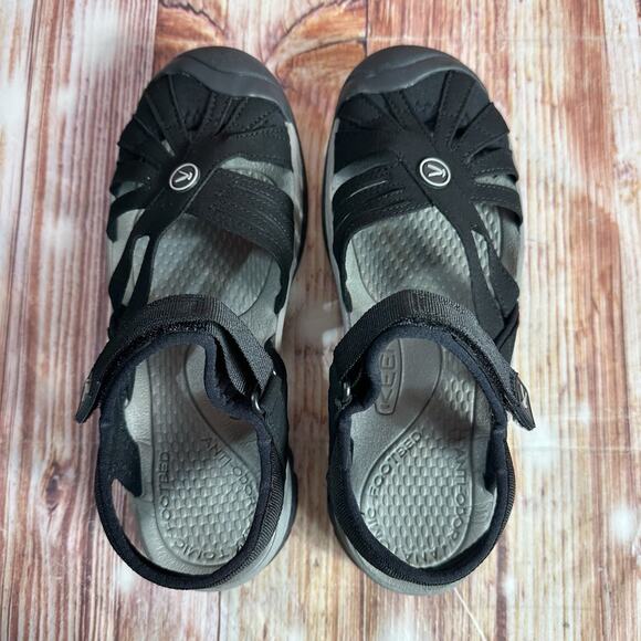 Keen ROSE Womens Size 7 Black Slingback Sandals Closed Toe Shoes Trail Hiking - Picture 5 of 11